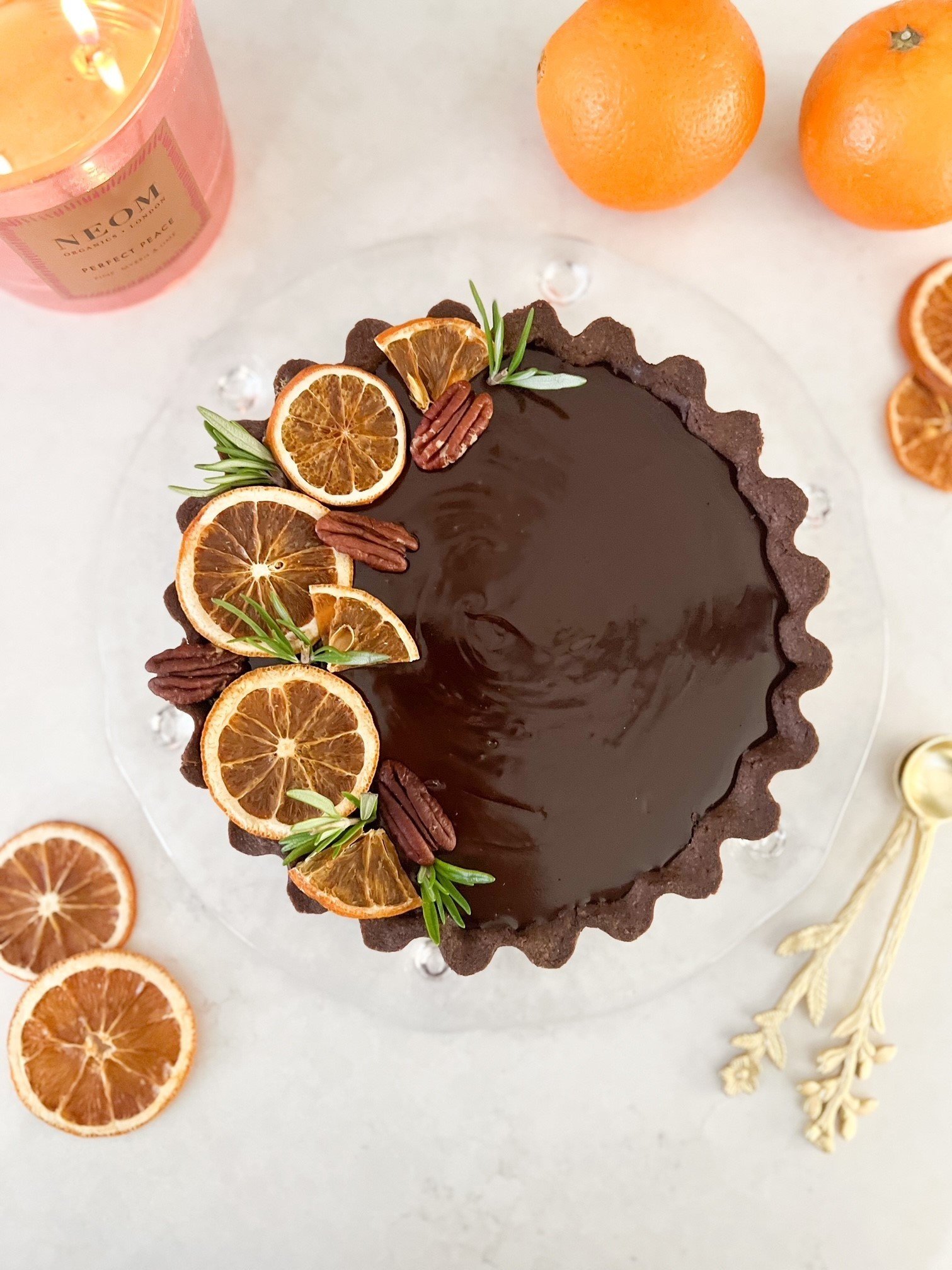 Chocolate Orange Custard Tart — Alice Fevronia